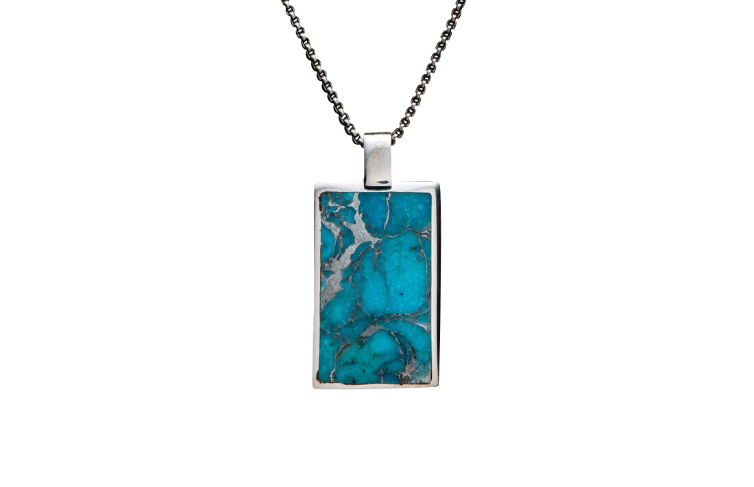 William Henry Turquoise Shift Necklace