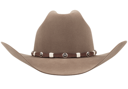 M&F Western Brown Leather Hat Band