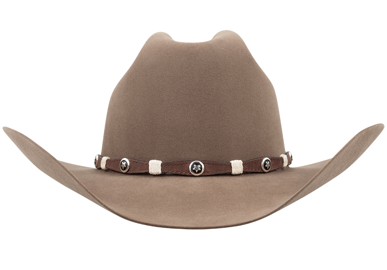 M&F Western Brown Leather Hat Band Pinto Ranch