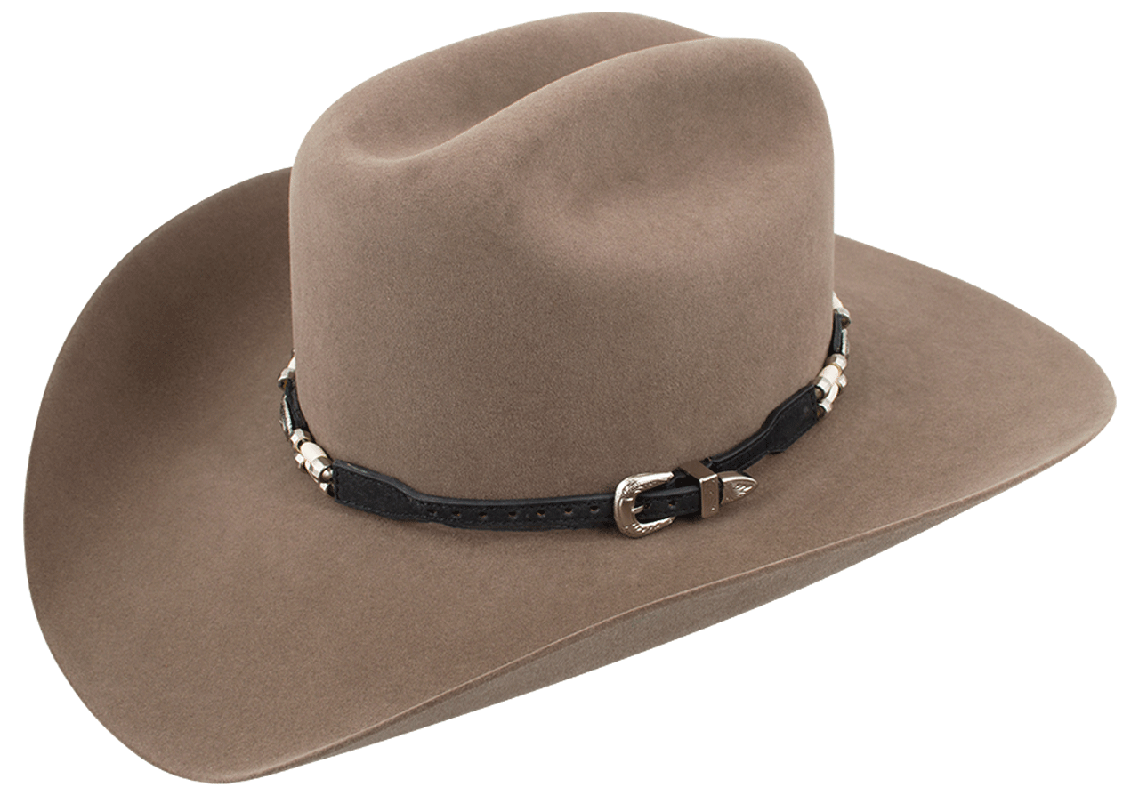 6 Strand Beaded Concho Hat Band Handmade with Pipe Beads