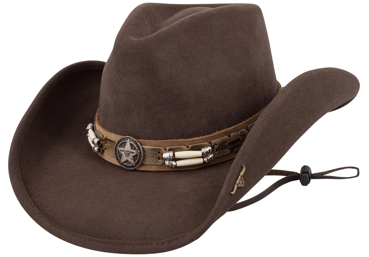 Bullhide Skynard Felt Cowboy Hat - Chocolate