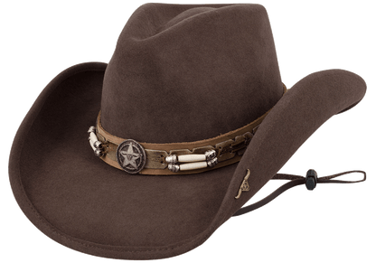 Bullhide Skynard Felt Cowboy Hat - Chocolate