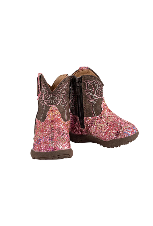 Roper Cowbabies Glitter Aztec Boots