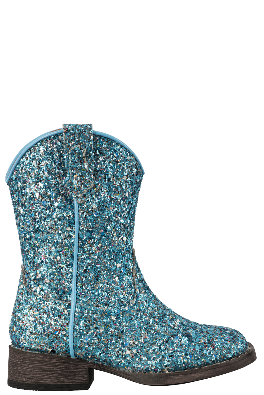 Roper Blue Glitter Galore Toddler Boots