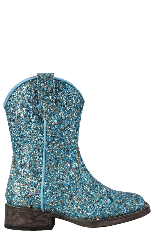 Roper Blue Glitter Galore Toddler Boots