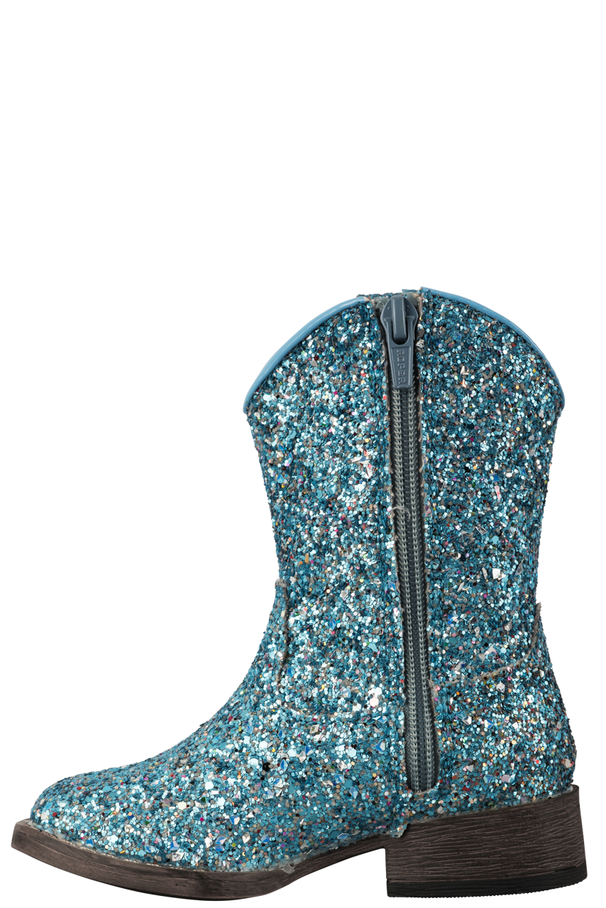 Roper Blue Glitter Galore Toddler Boots