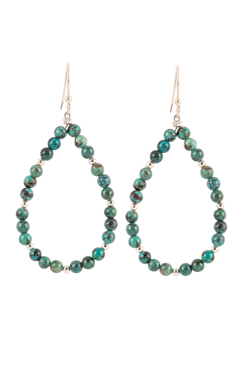 Paige Wallace Blue Turquoise Tear Drop Earrings
