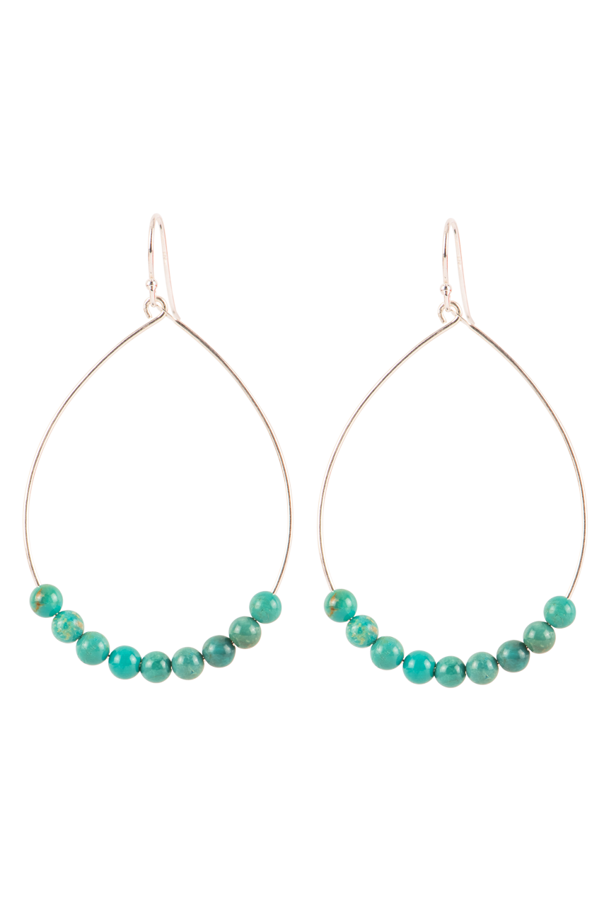 Paige Wallace Sterling Silver & Turquoise Earrings