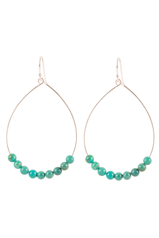 Paige Wallace Sterling Silver & Turquoise Earrings