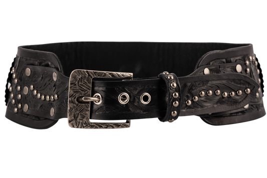 Juan Antonio Studded Black Belt