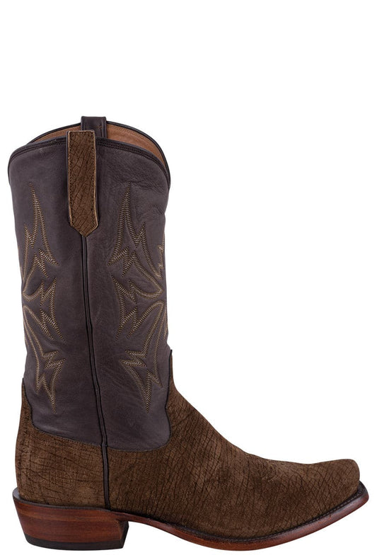 Rios of Mercedes Men's Hippo Cowboy Boots - Tan & Chocolate