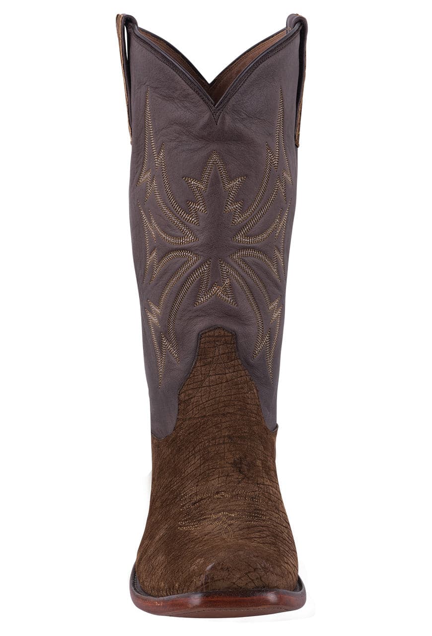 Rios of Mercedes Men's Hippo Cowboy Boots - Tan & Chocolate