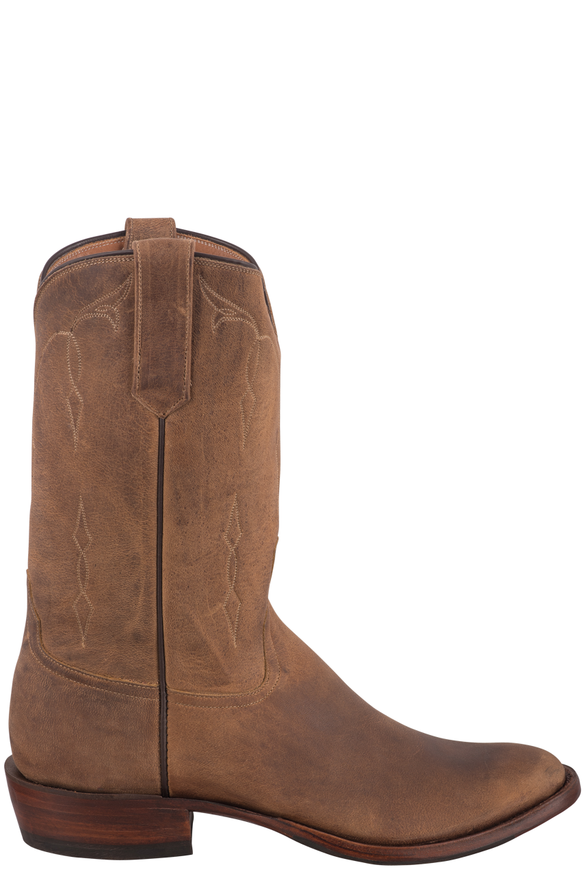 Rios of Mercedes Men's Elk Bottom Cowboy Boots - Sand