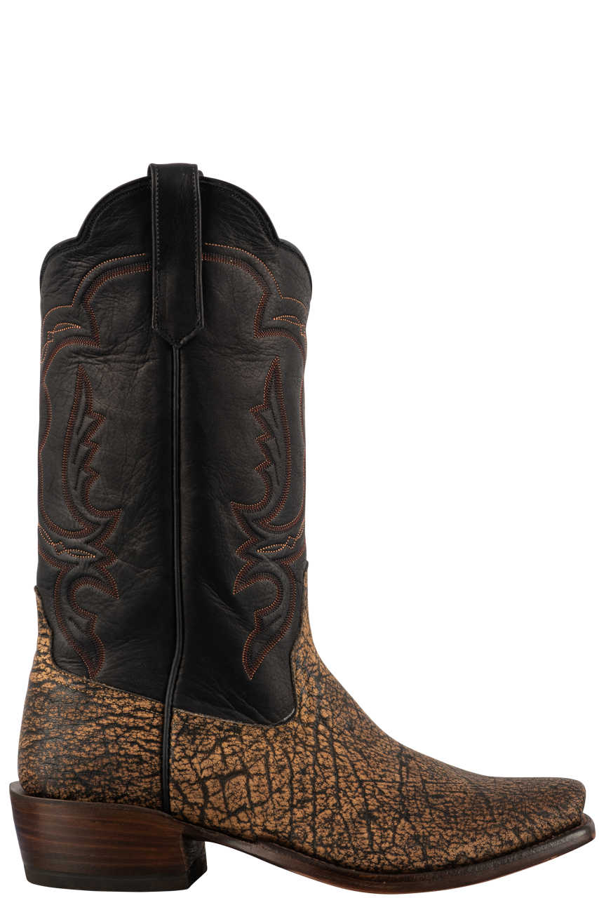 Rios of Mercedes Men's Cape Buffalo Cowboy Boots - Tan