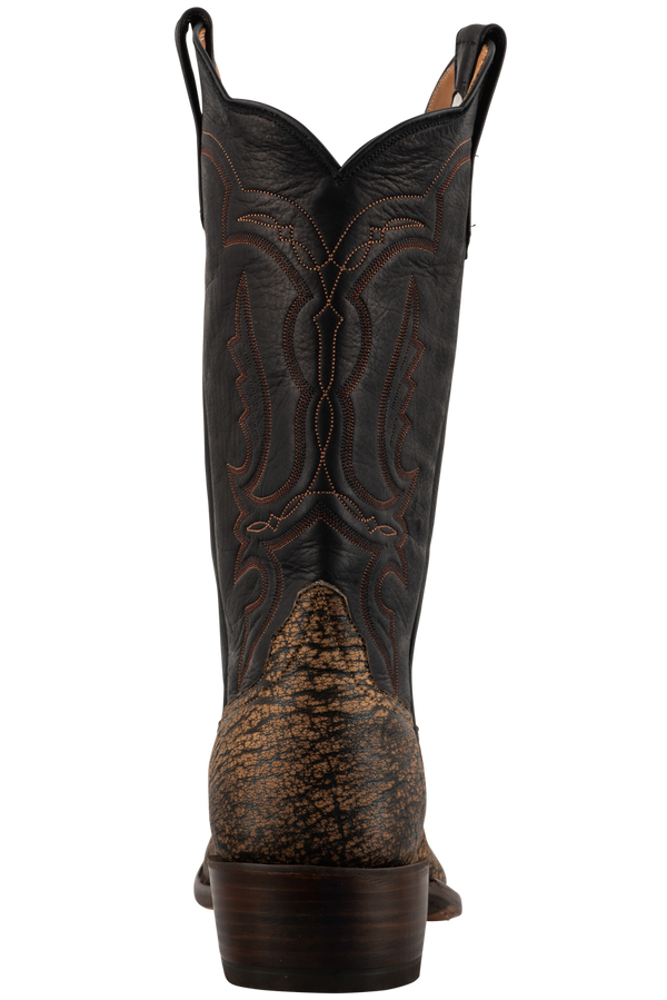 Rios of Mercedes Men's Cape Tan Buffalo Cowboy Boots Pinto Ranch