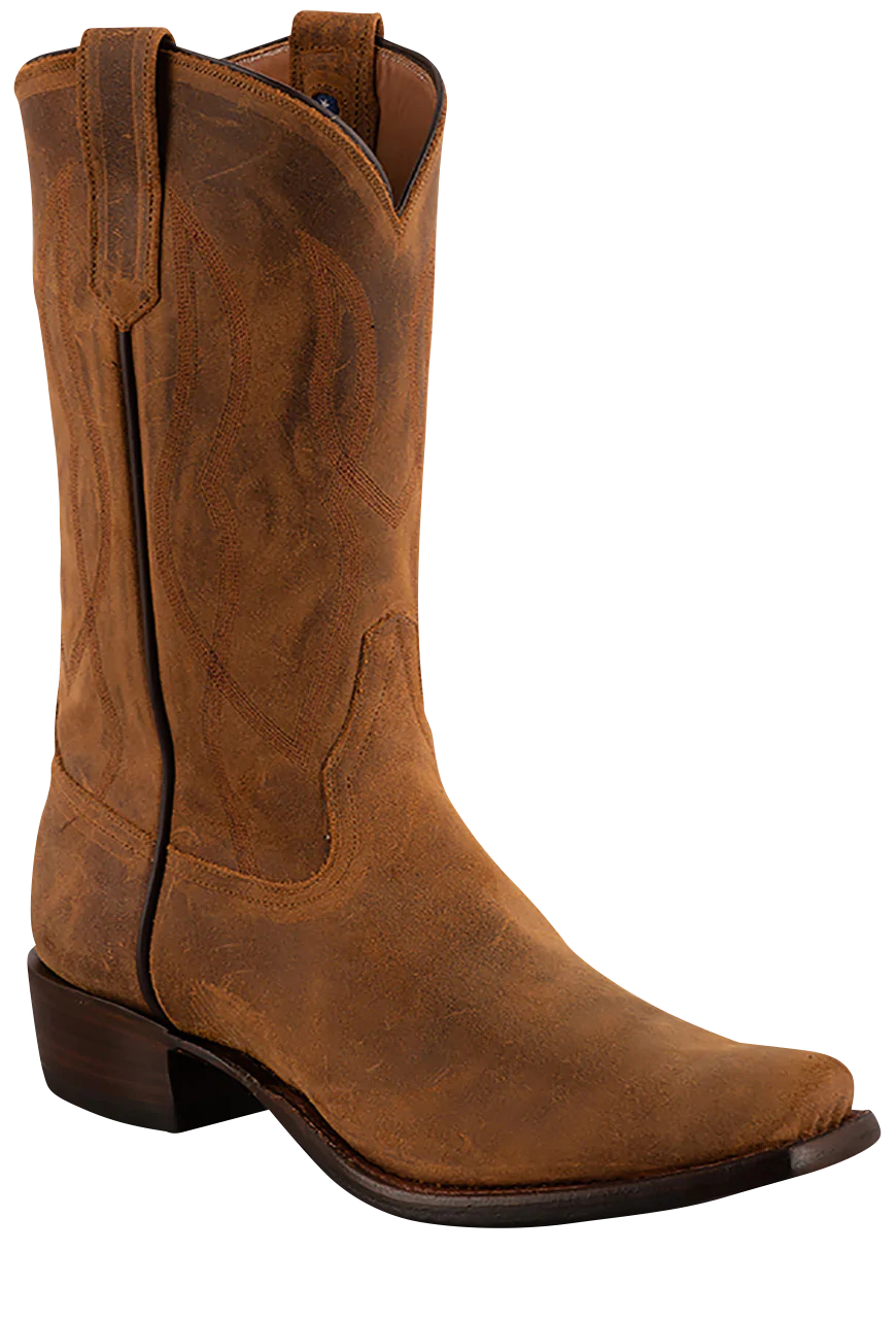 Rios of Mercedes Men's Kudu Antelope Cowboy Boots - Light Brown