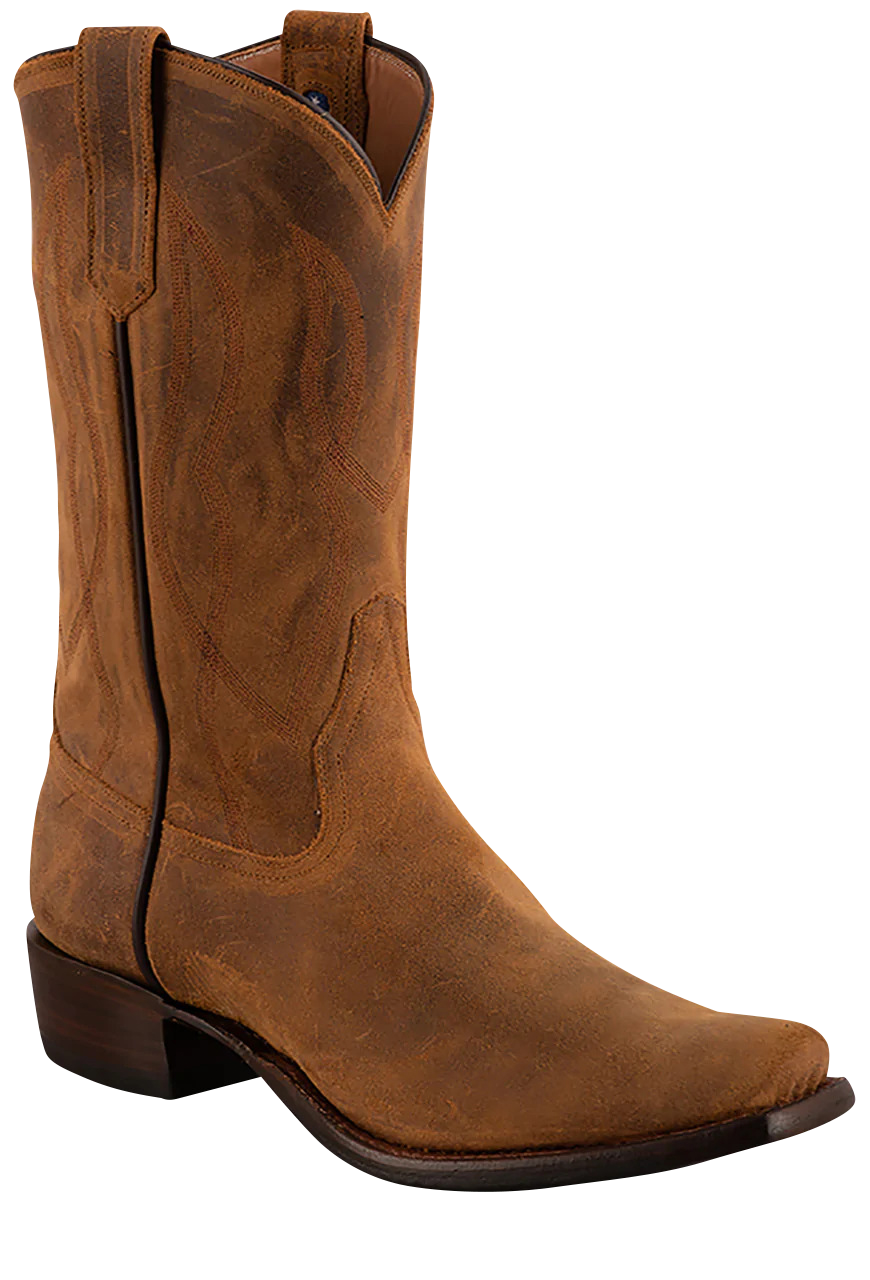 Rios of Mercedes Men's Light Brown Kudu Antelope Cowboy Boots