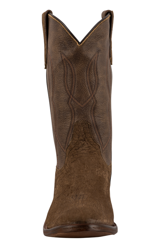 Rios of Mercedes Men's Texas Brown Feral Hog Cowboy Boots | Pinto Ranch 8 / D