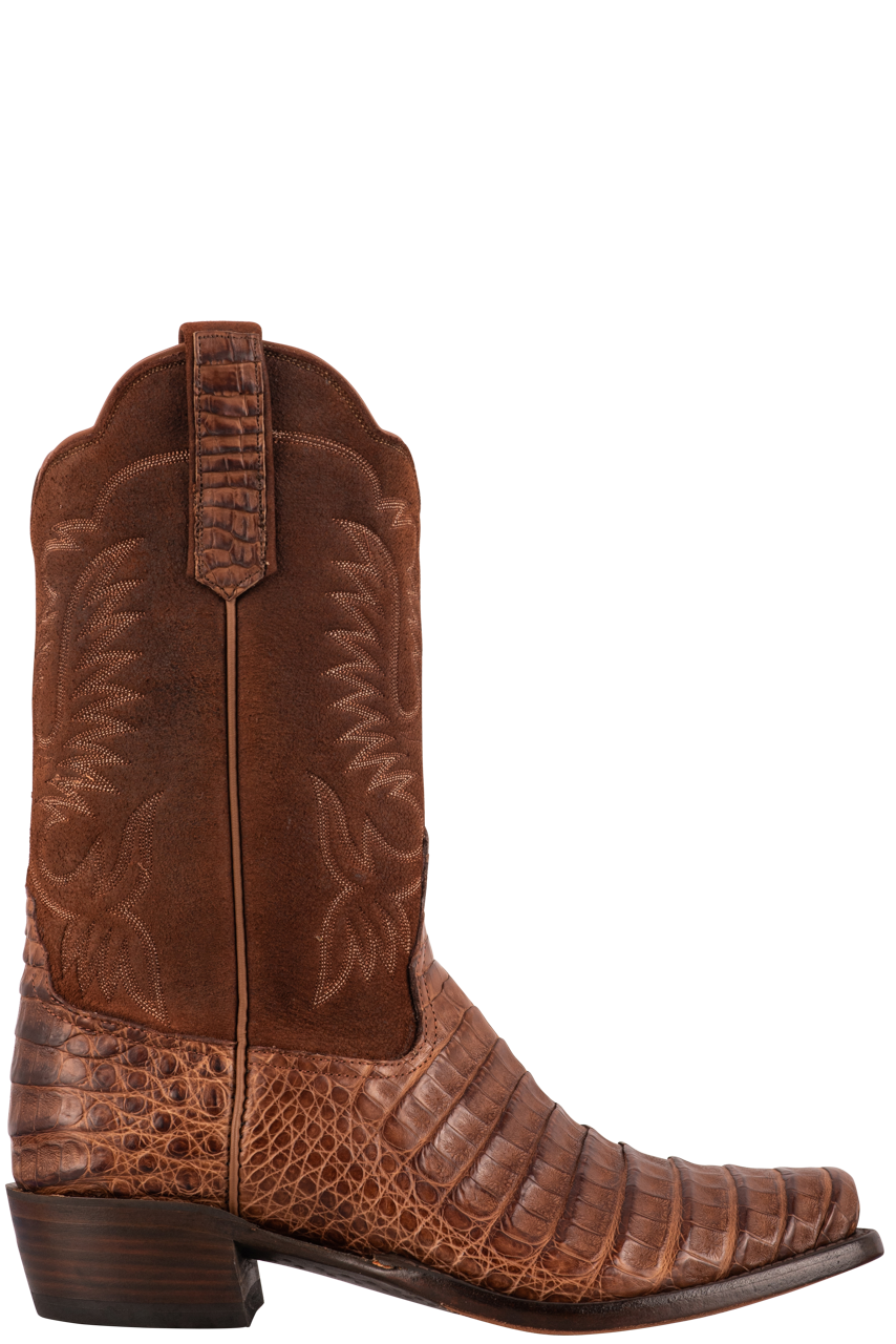 Rios of Mercedes Men's Caiman Belly Cowboy Boots - Post Oak