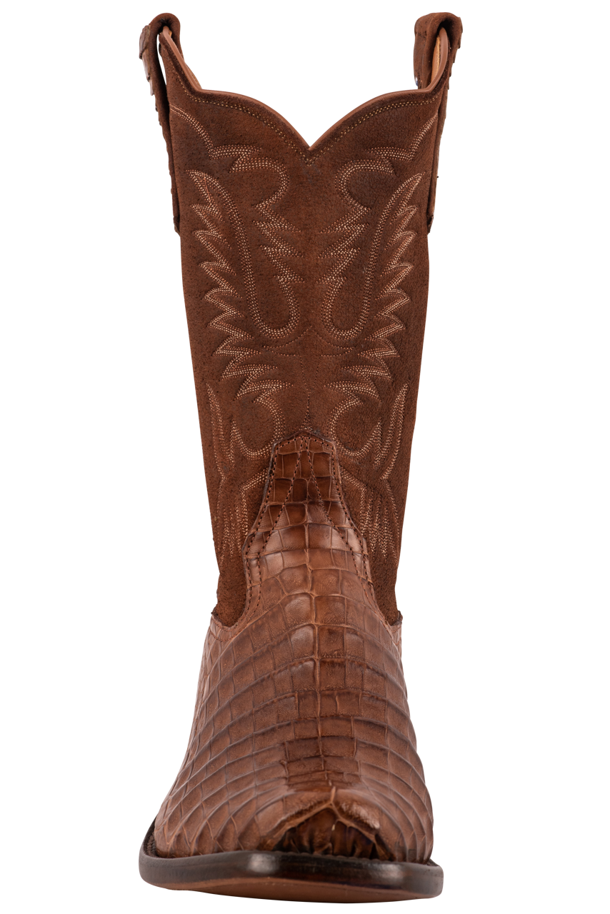 Rios of Mercedes Men's Caiman Belly Cowboy Boots - Post Oak