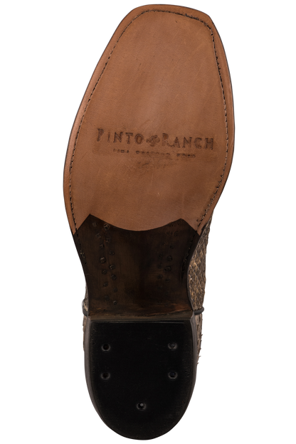 Rios of Mercedes Eastern Rattlesnake Cowboy Boots - Natural