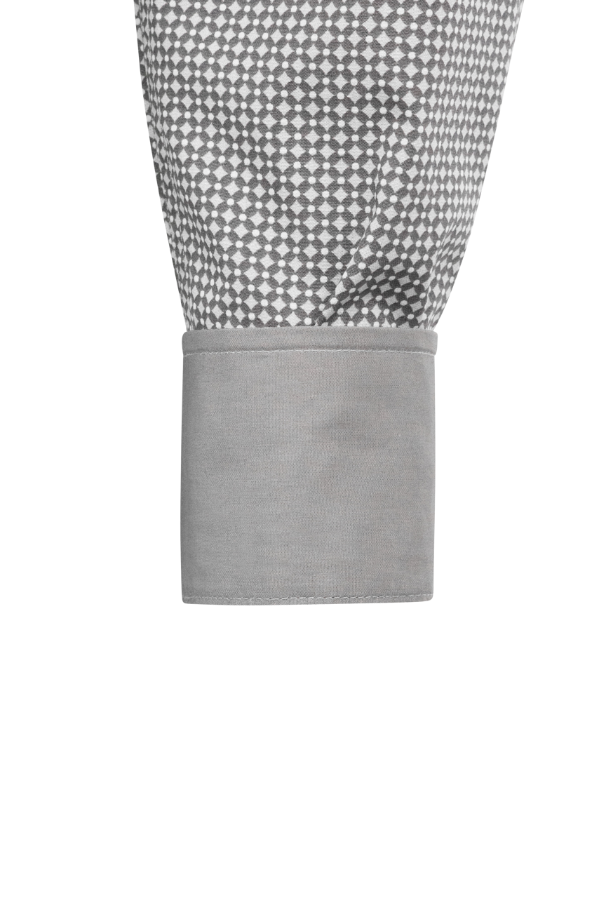 Stetson Men's Dotted Foulard Print Pearl Snap Shirt - Gray