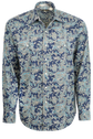 Stetson Men's Paisley Pearl Snap Shirt - Blue Marine