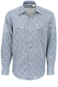 Stetson Men's Vintage Vine Pearl Snap Shirt - Blue