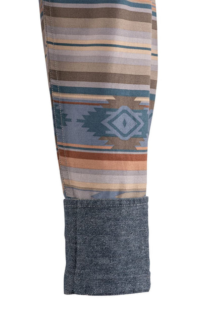Stetson Aztec Serape Long Sleeve Pearl Snap Shirt