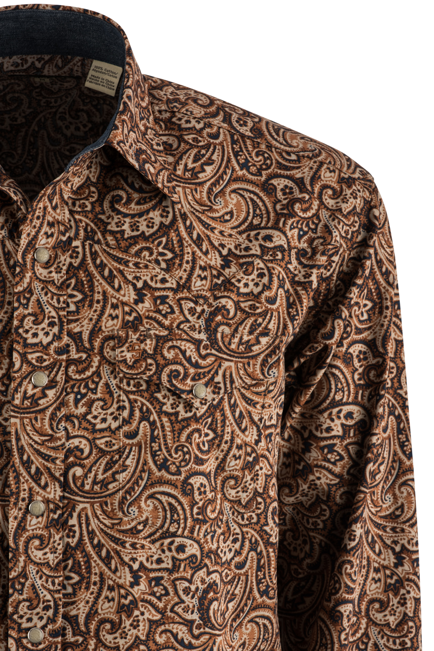 Inked : Mens Short Sleeve Stetson® Paisley Western Shirt