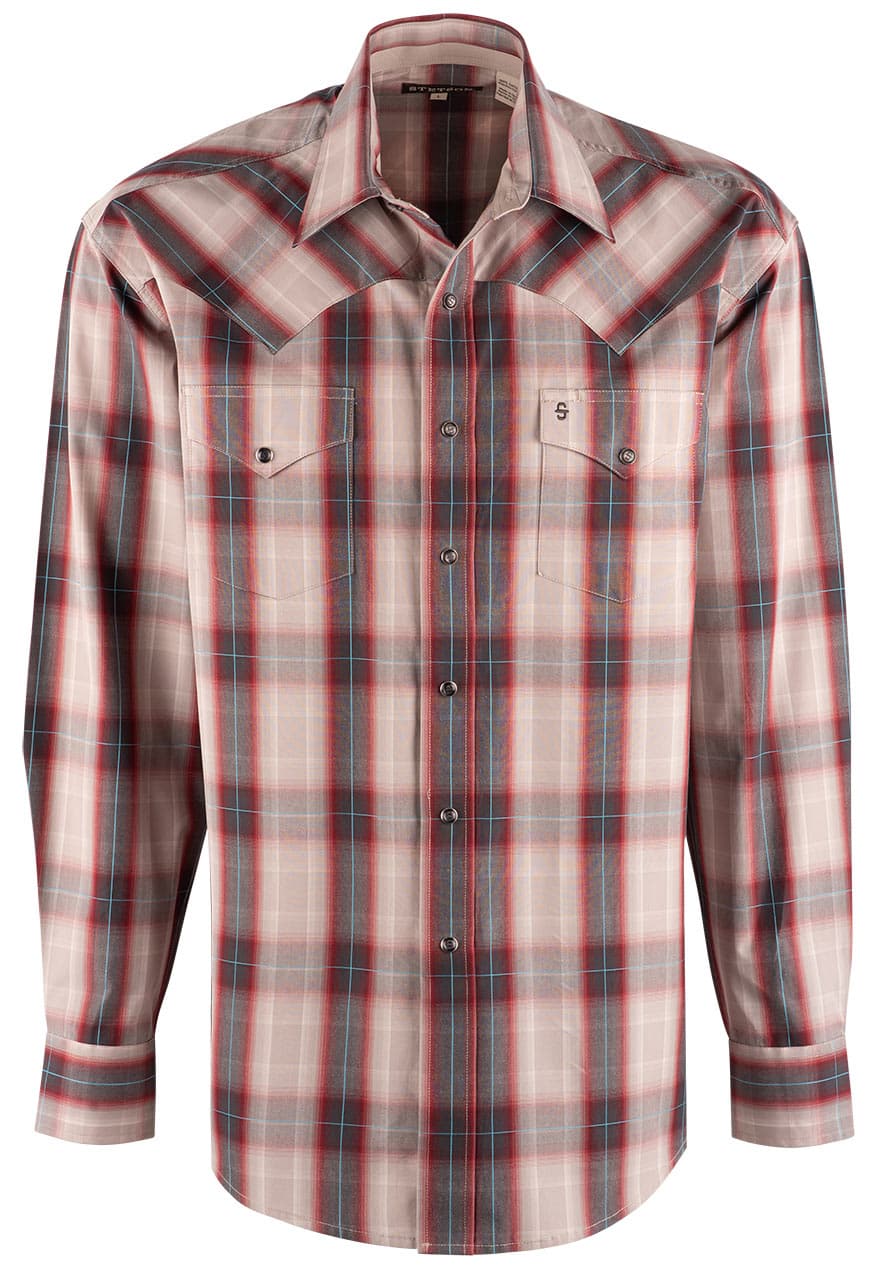 Stetson Pearl Snap Shirt - Sandy Ombre