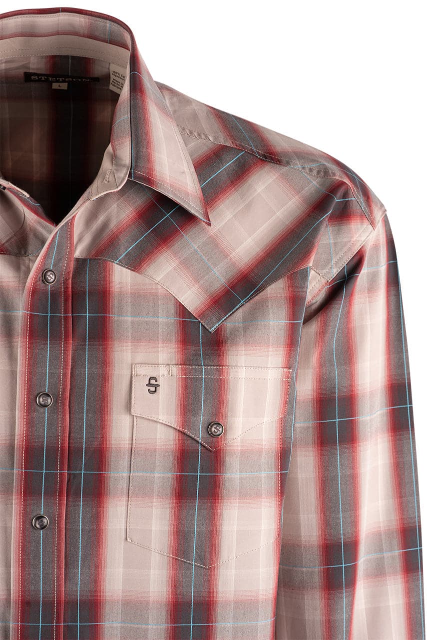 Stetson Pearl Snap Shirt - Sandy Ombre