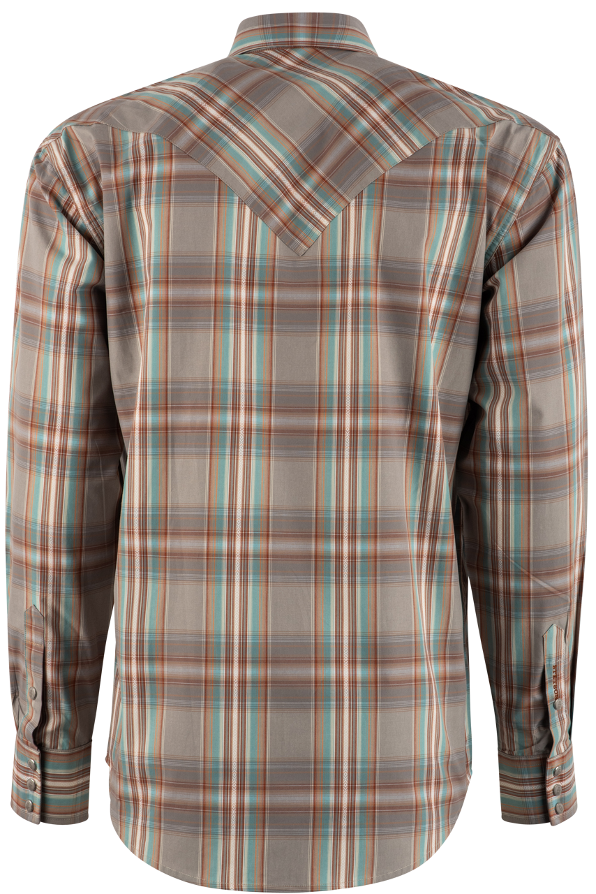 Stetson Men's Snap Front Shirt - Desert Brown