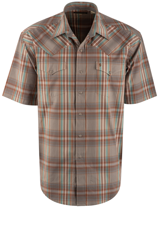 Stetson Pearl Snap Shirt - Desert Brown