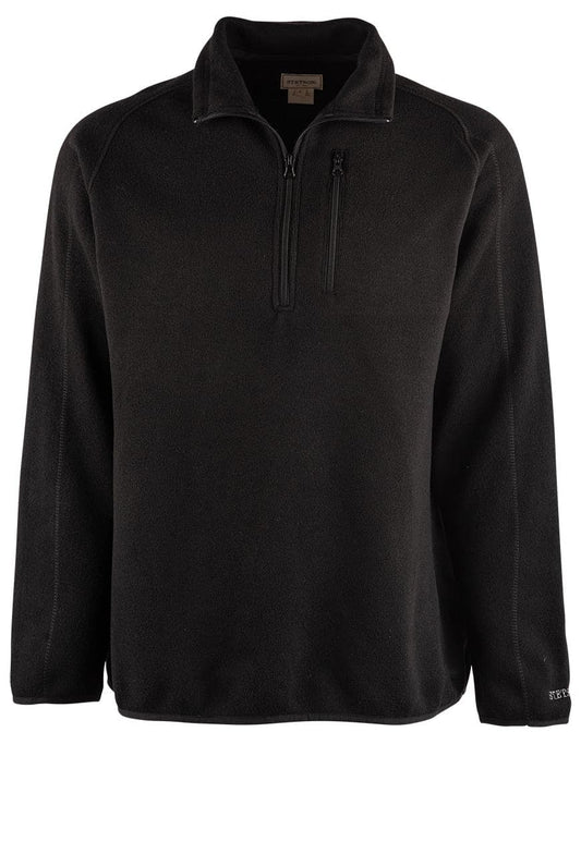 Stetson Men's Bonded Poly Knit Sweater - Black