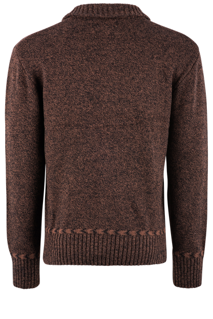 Stetson Men's Brown Aztec Wool Cardigan