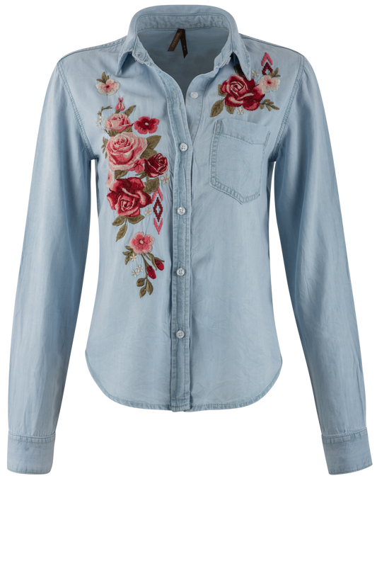 Stetson Women's Python Rose Blouse