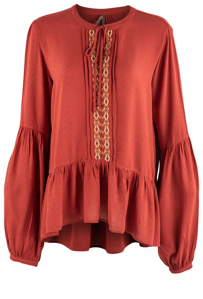 Stetson Rust Peasant Top