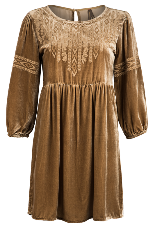 Stetson Women's Velvet Babydoll Dress