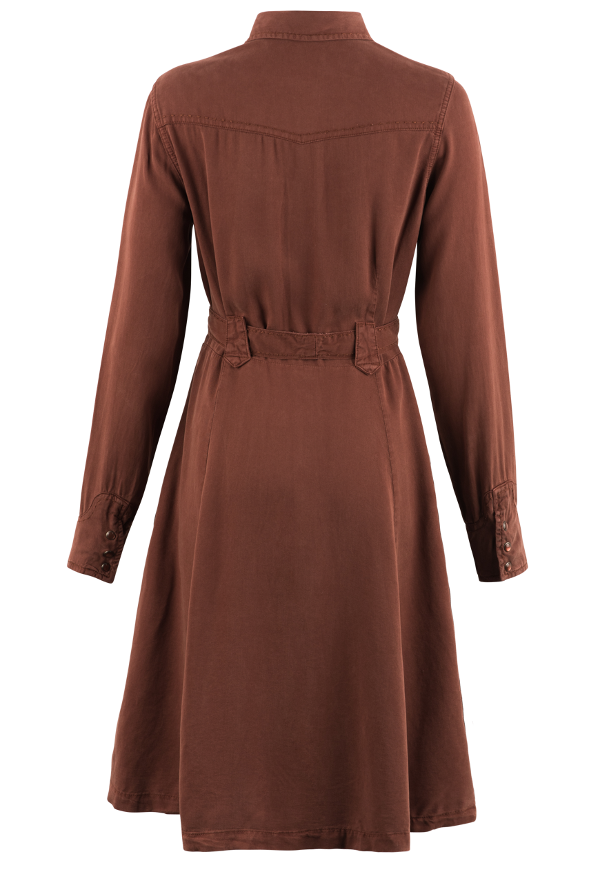 Stetson Women's Western Brown Midi Dress