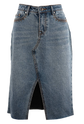 Stetson Women's Denim 5 Pocket Midi Skirt