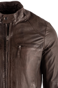 Stetson Men's Soft Lamb Leather Jacket - Chocolate