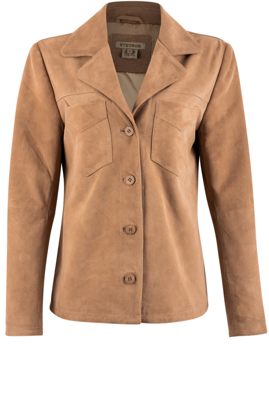 Stetson Women's Bone Suede Leather Jacket