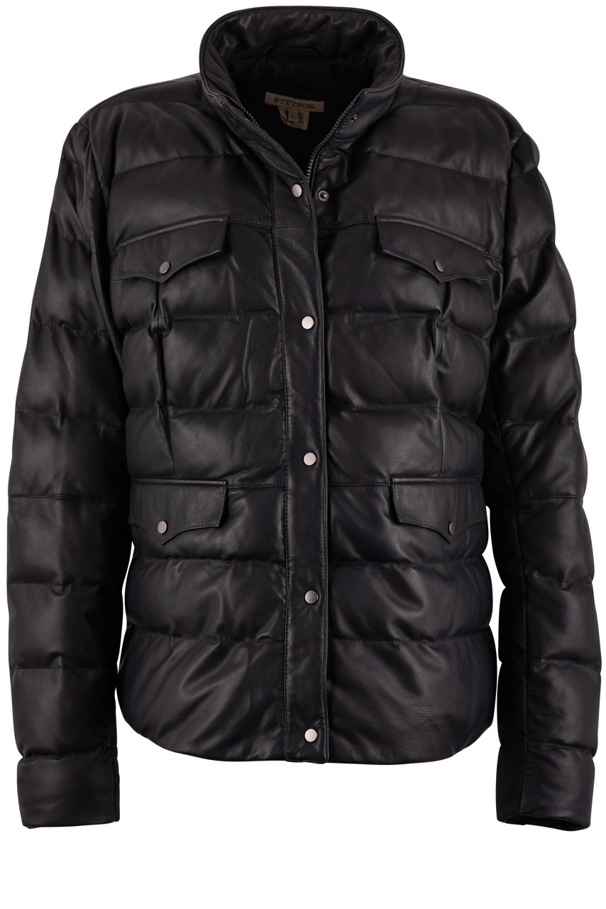 Stetson Women's Lamb Leather Quilted Jacket