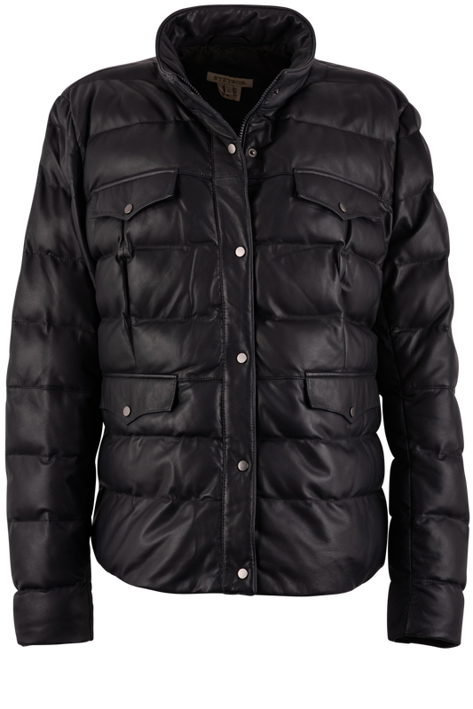 Stetson Women's Lamb Leather Quilted Jacket