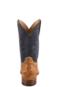 Stetson Men's Goat Handtooled Cowboy Boots - Tan & Blue