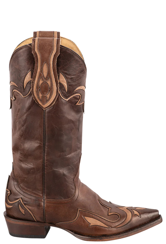 Stetson Women's Goat with Double Wing Cowgirl Boots - Brown