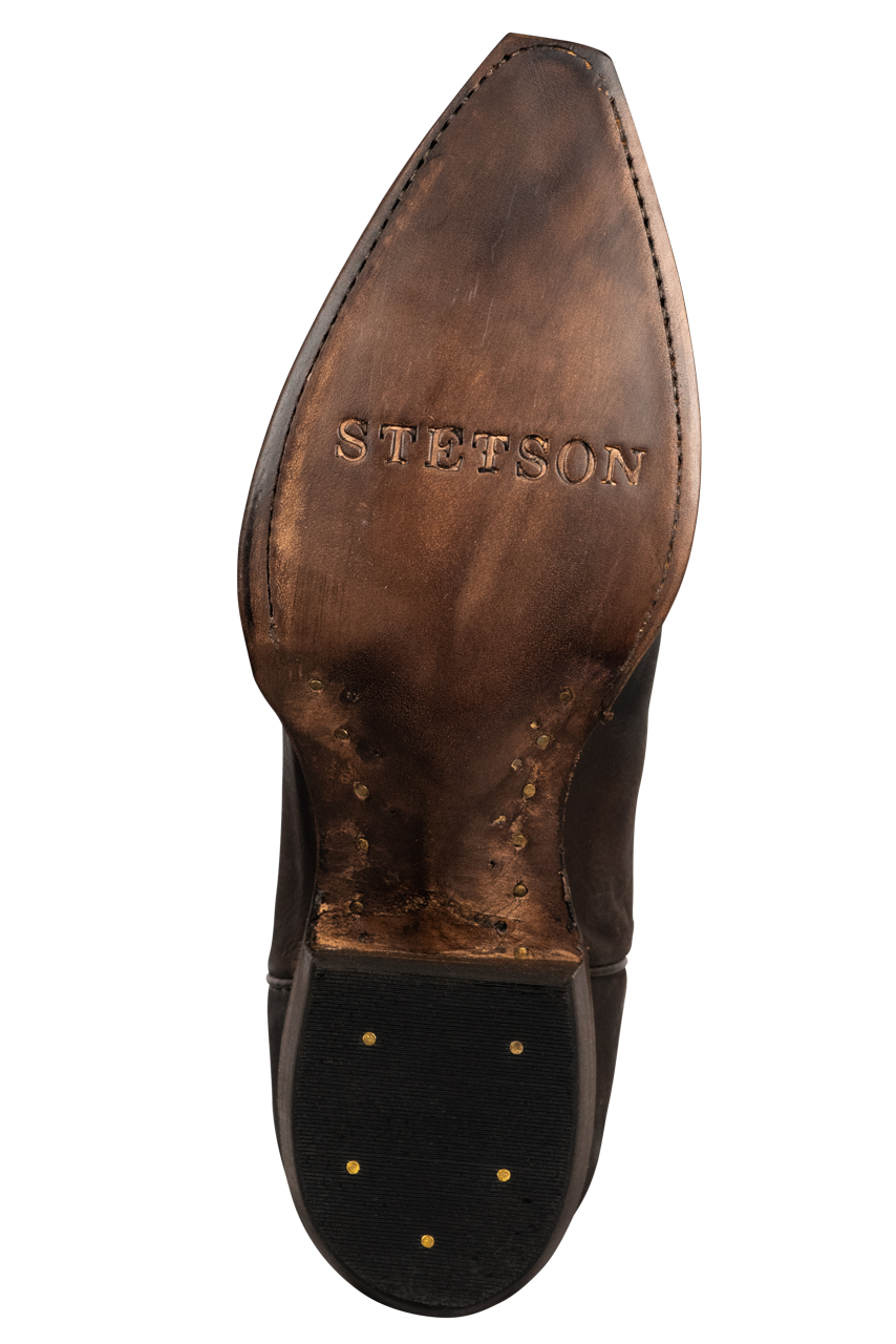 Stetson Women's Calf Leather Cowgirl Boots - Brown