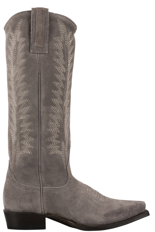 Stetson Women's Gray Suede Cowgirl Boots