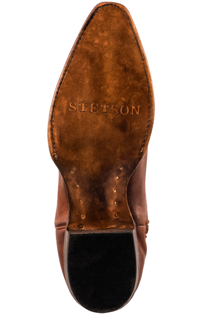 Stetson Women's Leather Corded Cowgirl Boots - Brown